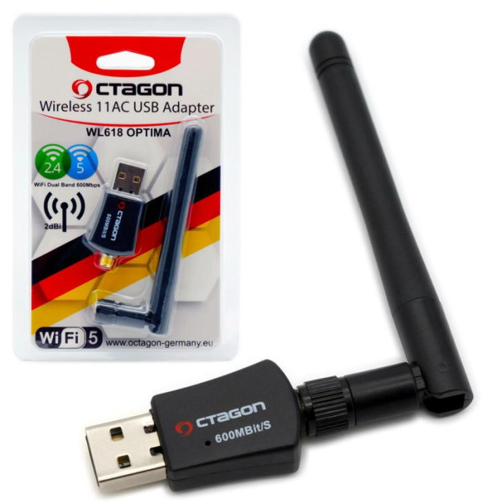 Wifi USB Octagon WL618 s ant�nkou 2dBi Dual Wifi